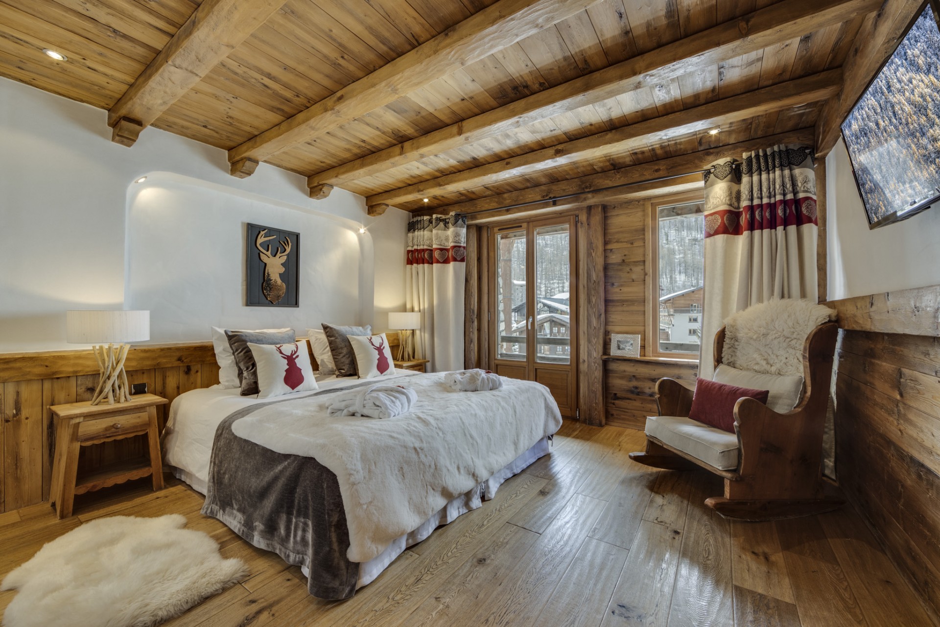Val D’Isère Location Chalet Luxe Vonsanite Chambre 2