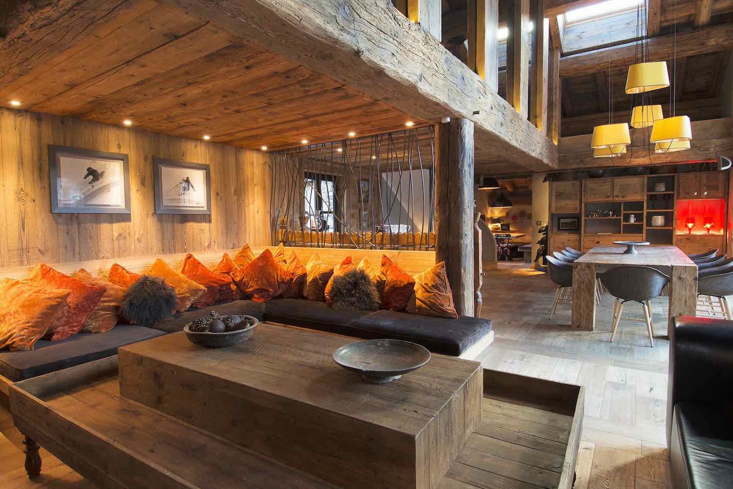 Val D'Isère Location Chalet Luxe Vonsonite Séjour 