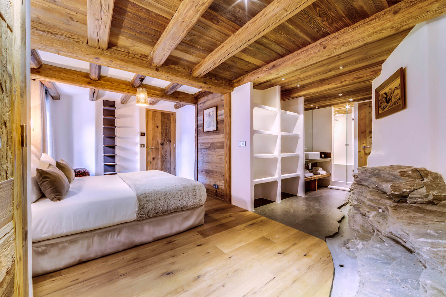 Val D'Isère Location Chalet Luxe Vonsounite Chambre 