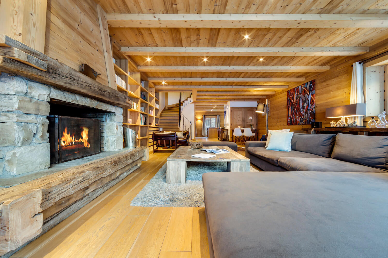 Val D'Isère Location Chalet Luxe Vonttalite Salon 2