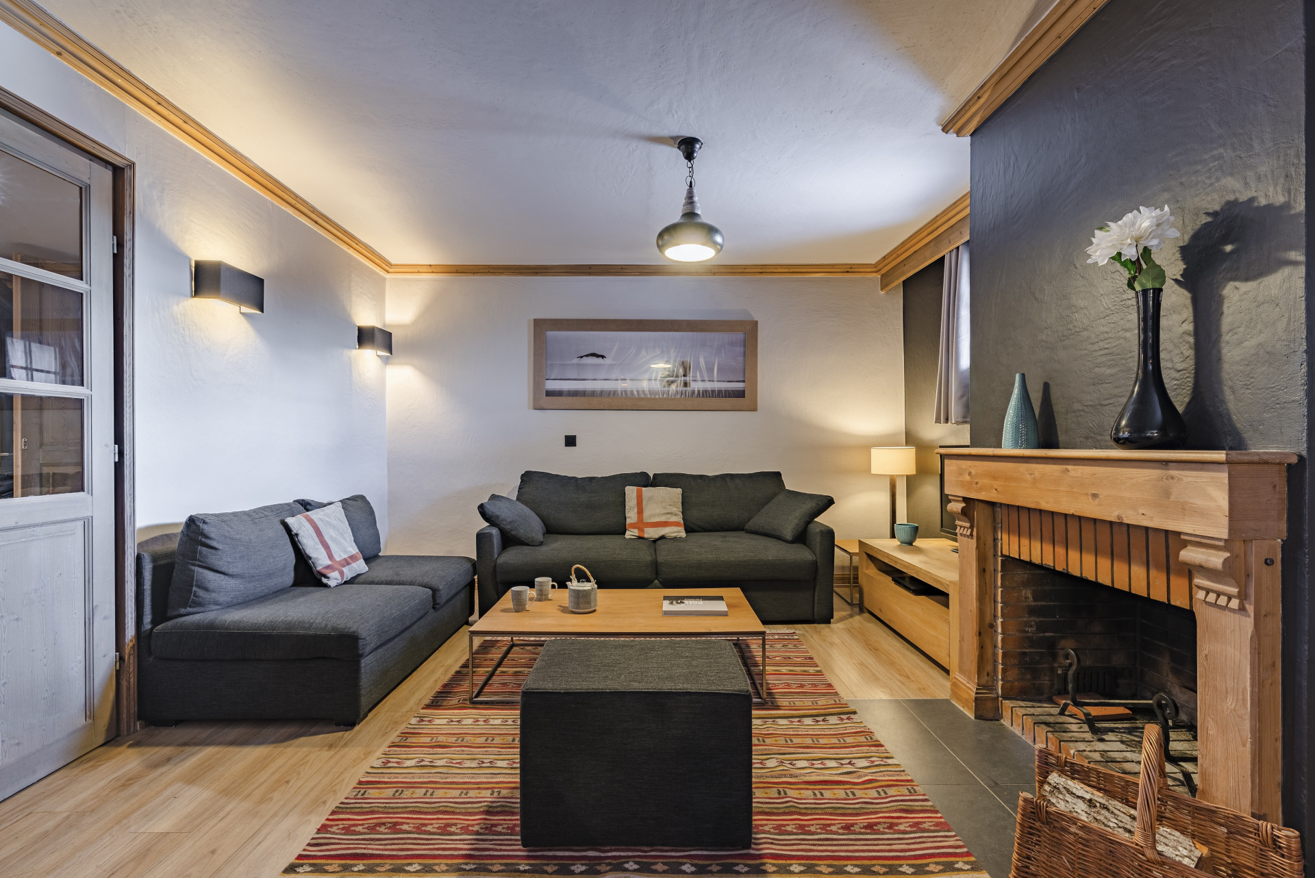 Val Thorens Location Appartement Dans Résidence Luxe Otteline Salon 1