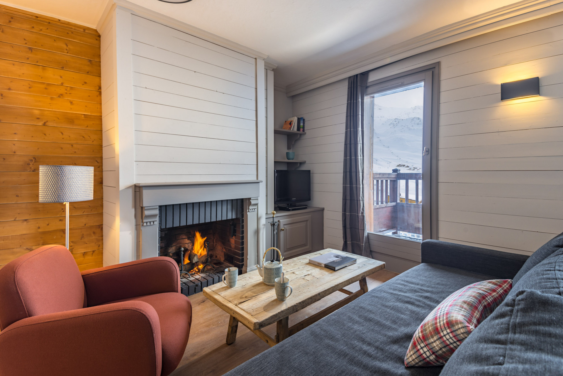 Val Thorens Location Appartement Luxe Oveline Salon 