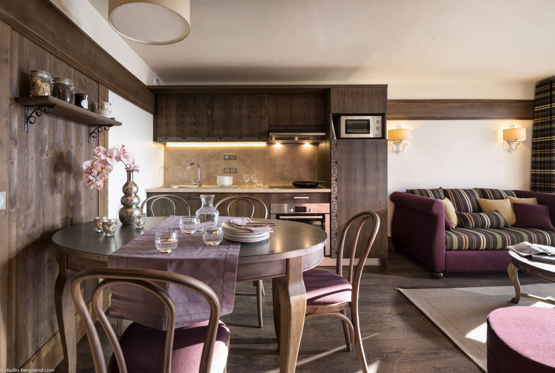 Val Thorens Rental Appatment Luxury Valykite Living Room