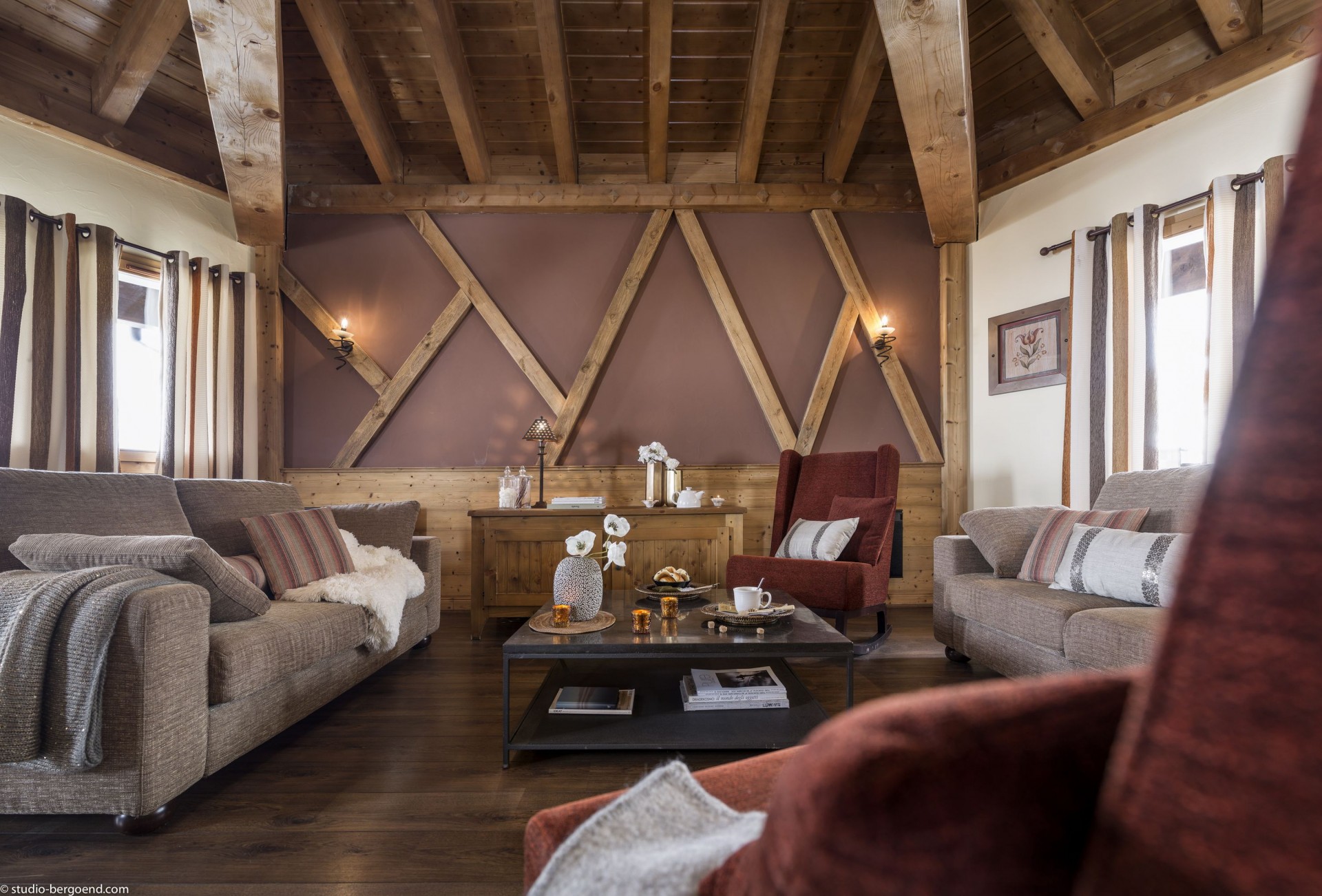 Val Thorens Rental Appartment Luxury Voltaite Living Room 