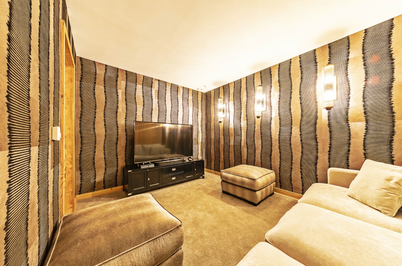 Val Thorens Location Chalet Luxe Olidan Salle De Cinéma