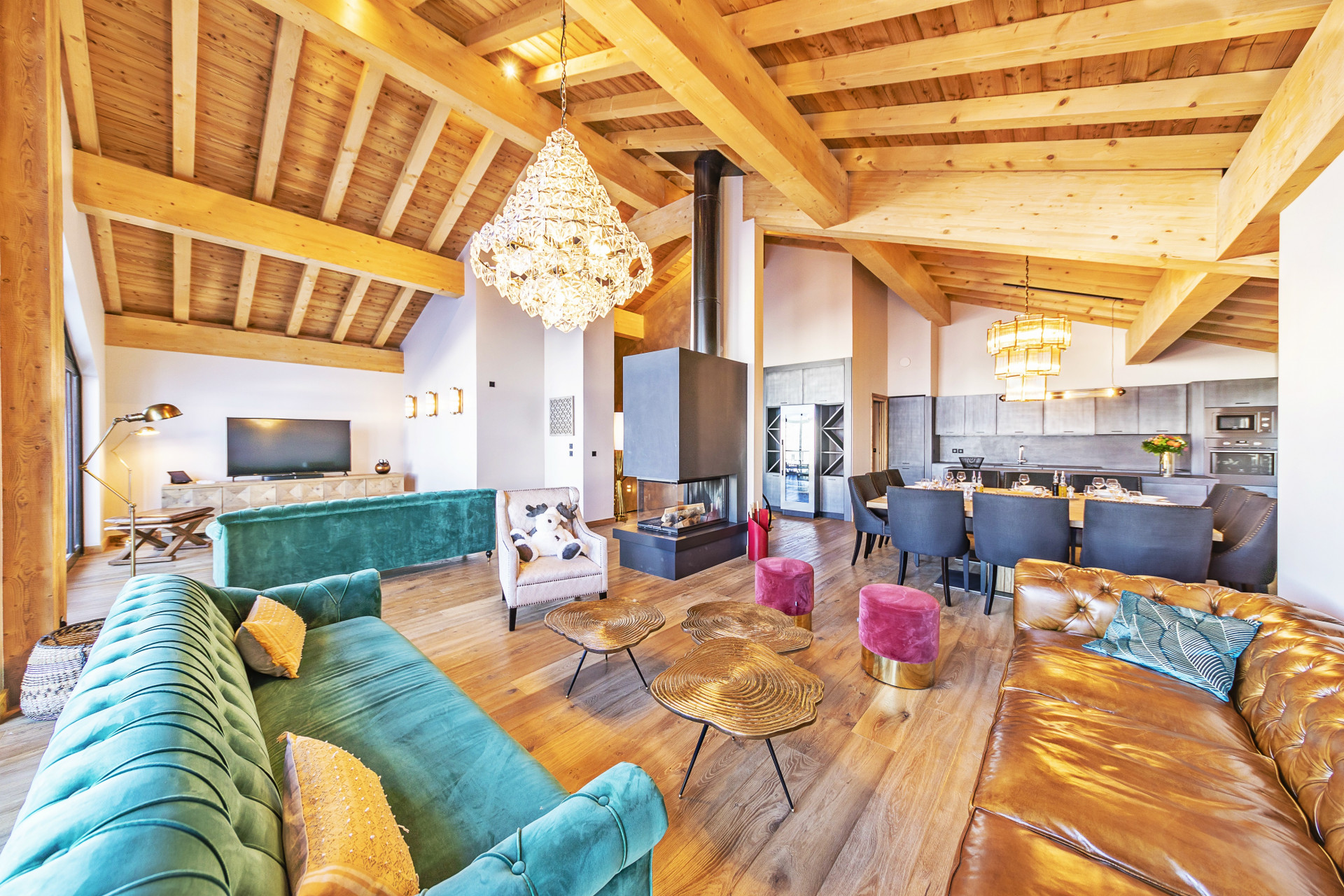 Location Chalet Val Thorens Luxe Olide Salon 2