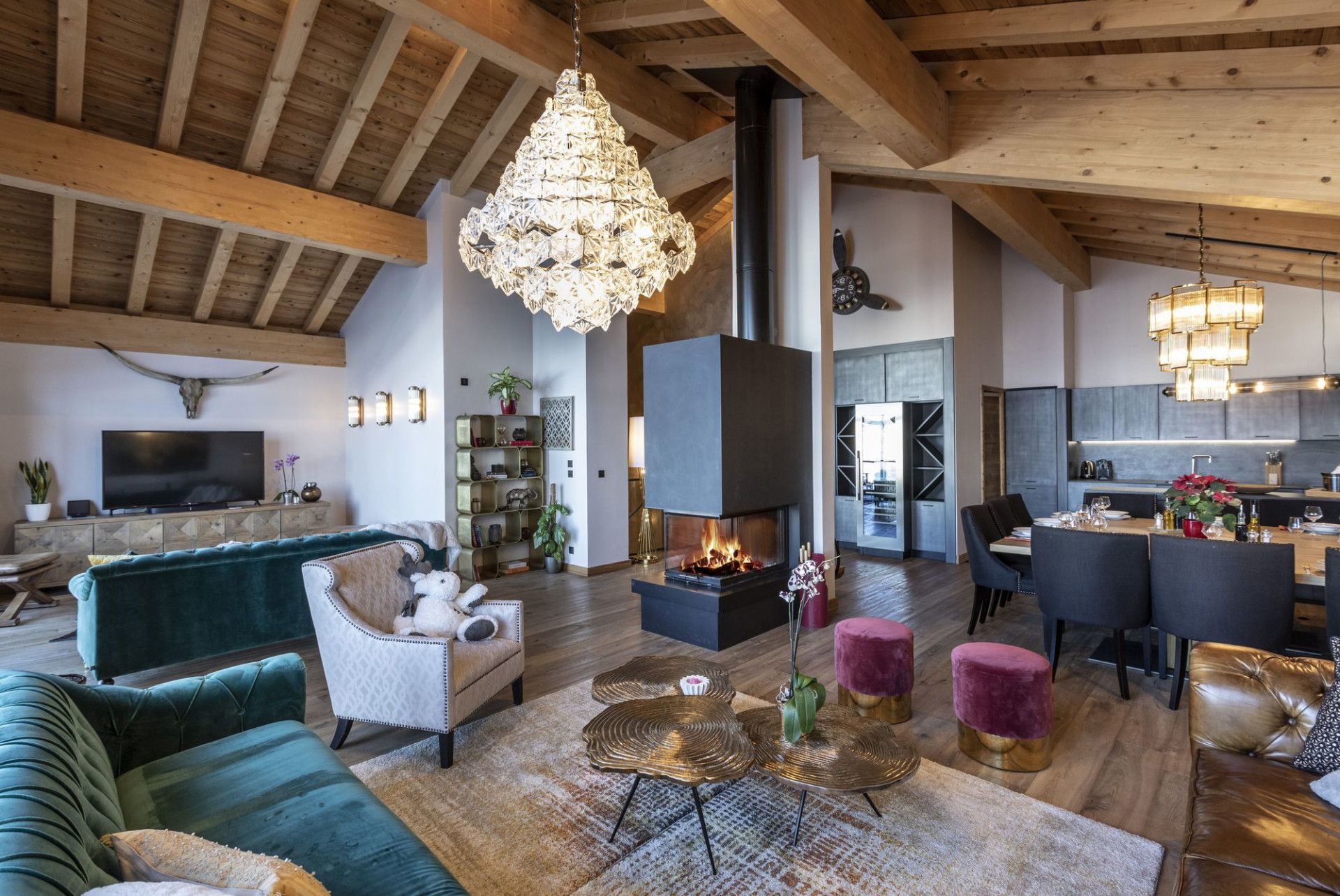 Val Thorens Location Chalet Luxe Olide Séjour 