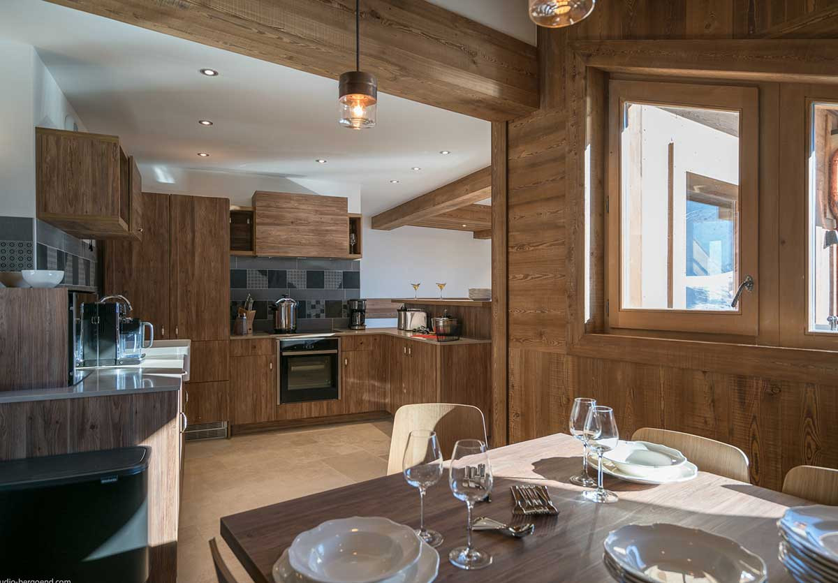 Val Thorens Location Chalet Luxe Onyre Cuisine