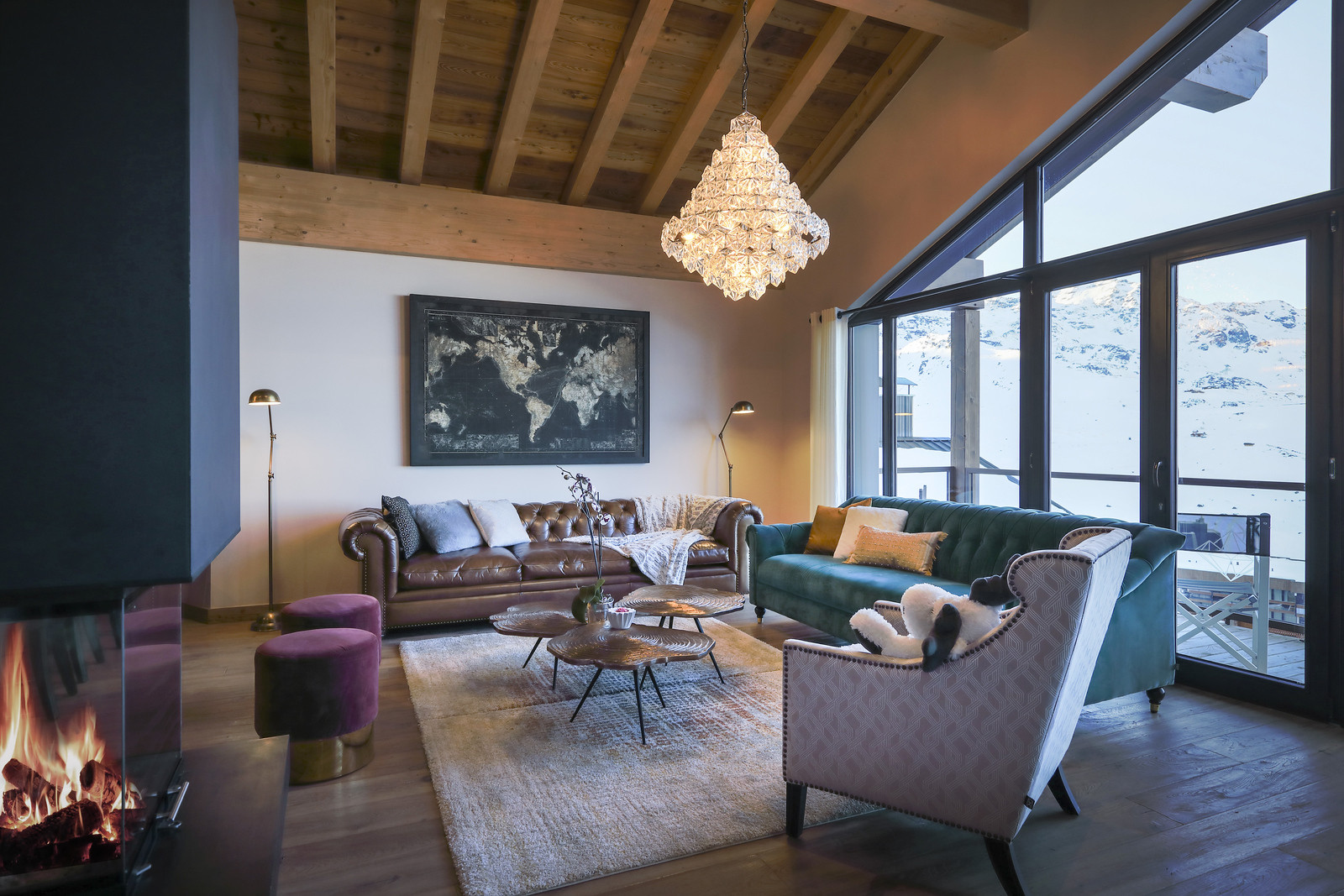 Val Thorens Location Chalet Luxe Talju Salon 3