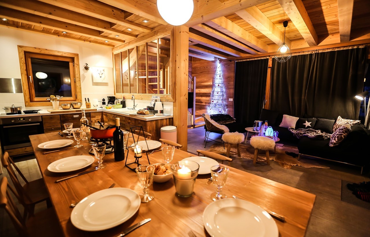 Valloire Location Chalet Luxe Barolyte Salle à Manger