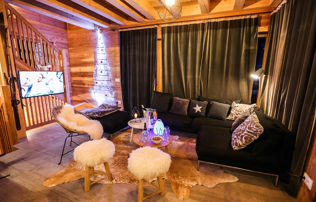 Valloire Location Chalet Luxe Barolyte Séjour