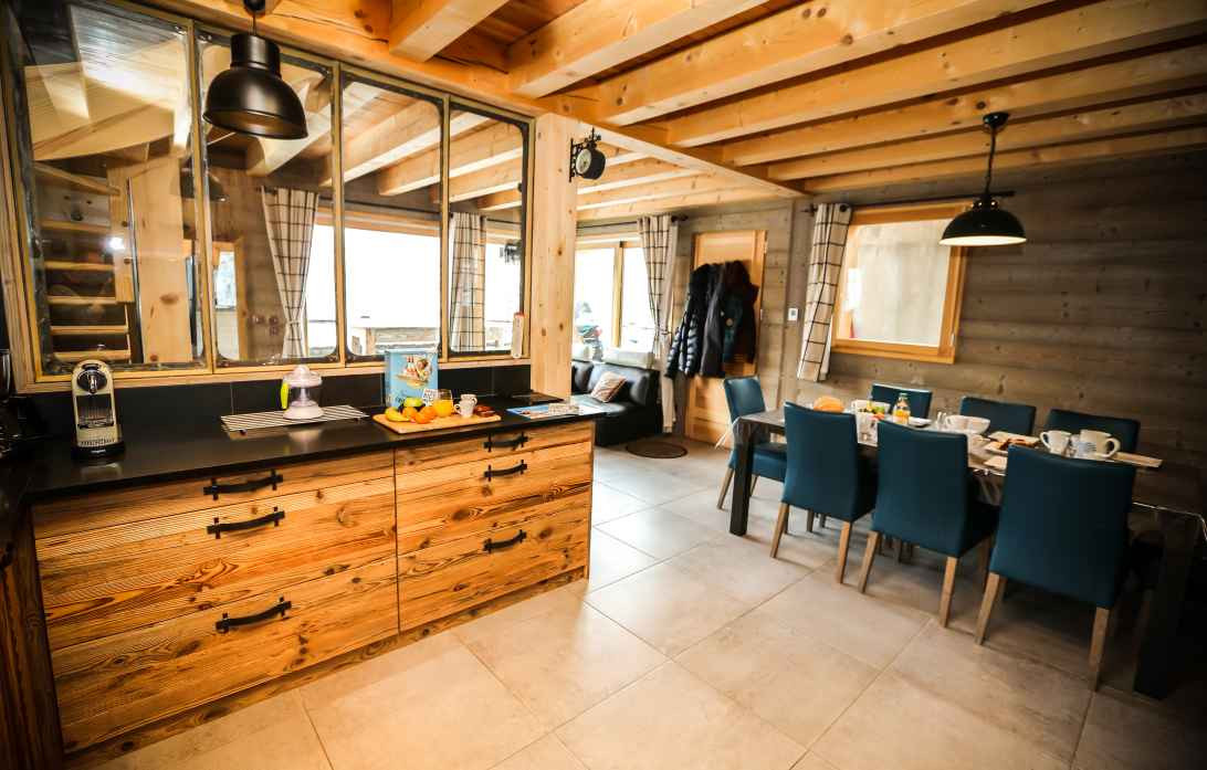 Valloire Location Chalet Luxe Barylite Séjour 