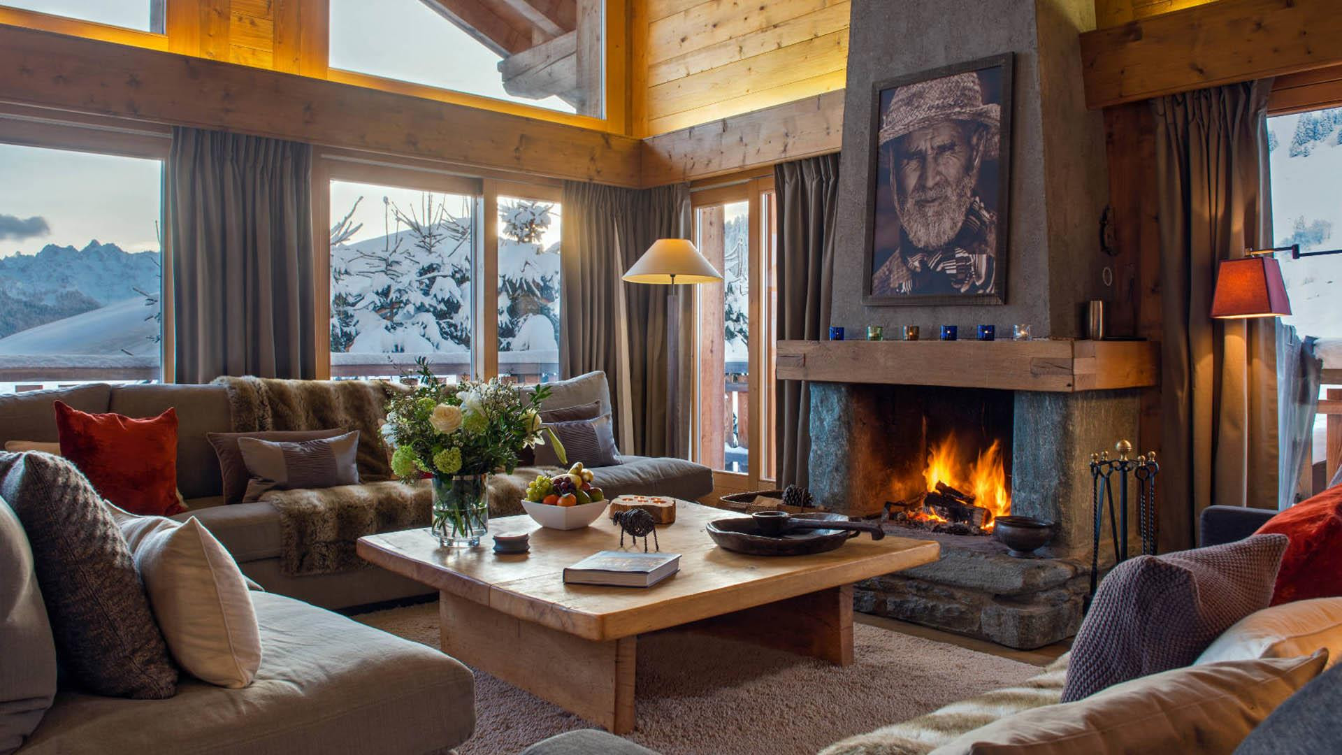 Verbier Location Chalet Luxe Vicanite Séjour 2