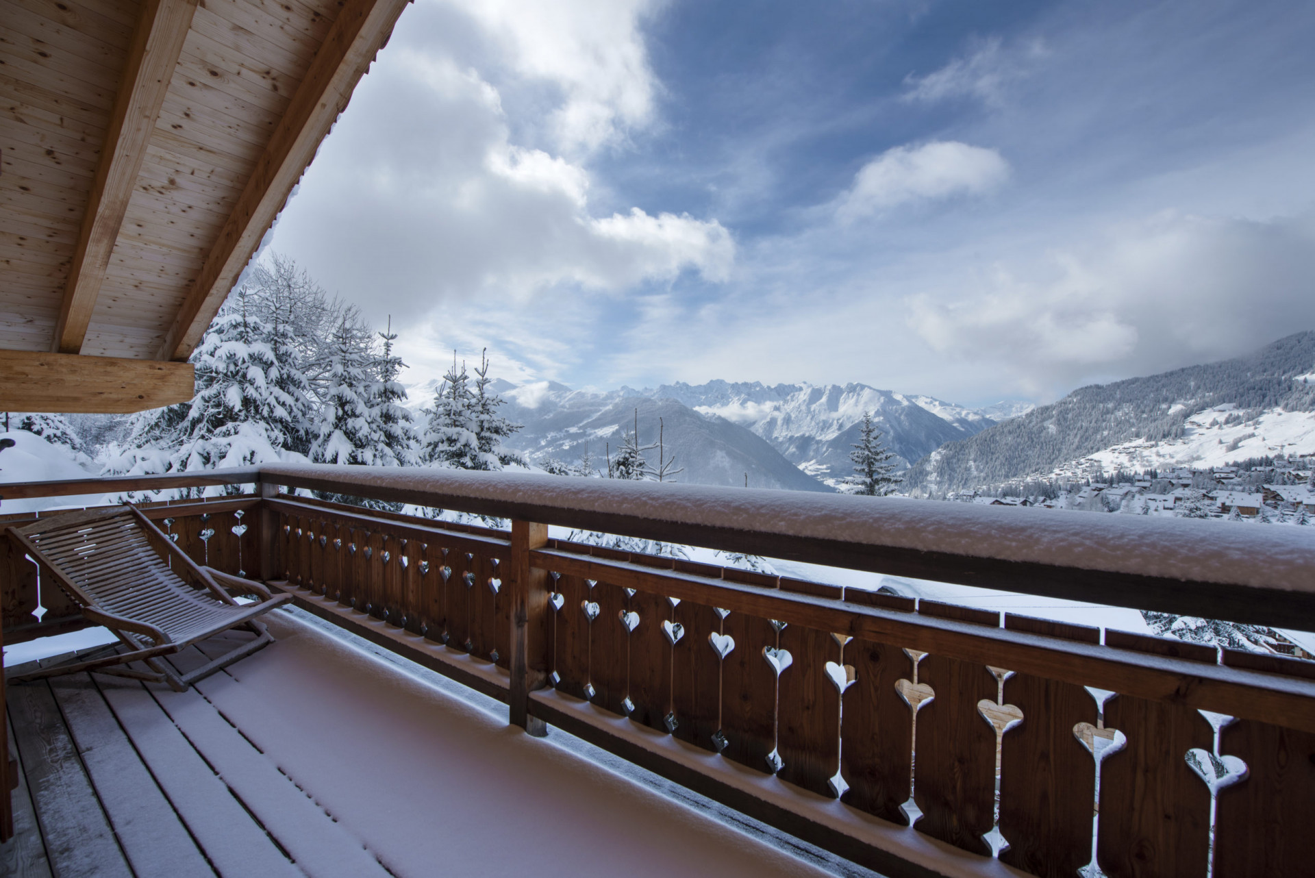 Verbier Location Chalet Luxe Vigezzite Balcon