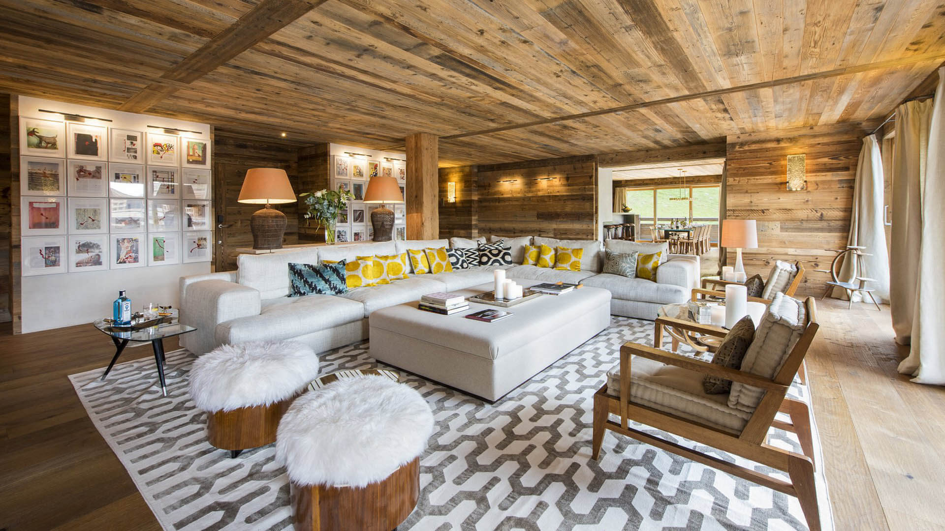 Verbier Location Chalet Luxe Vita Séjour 