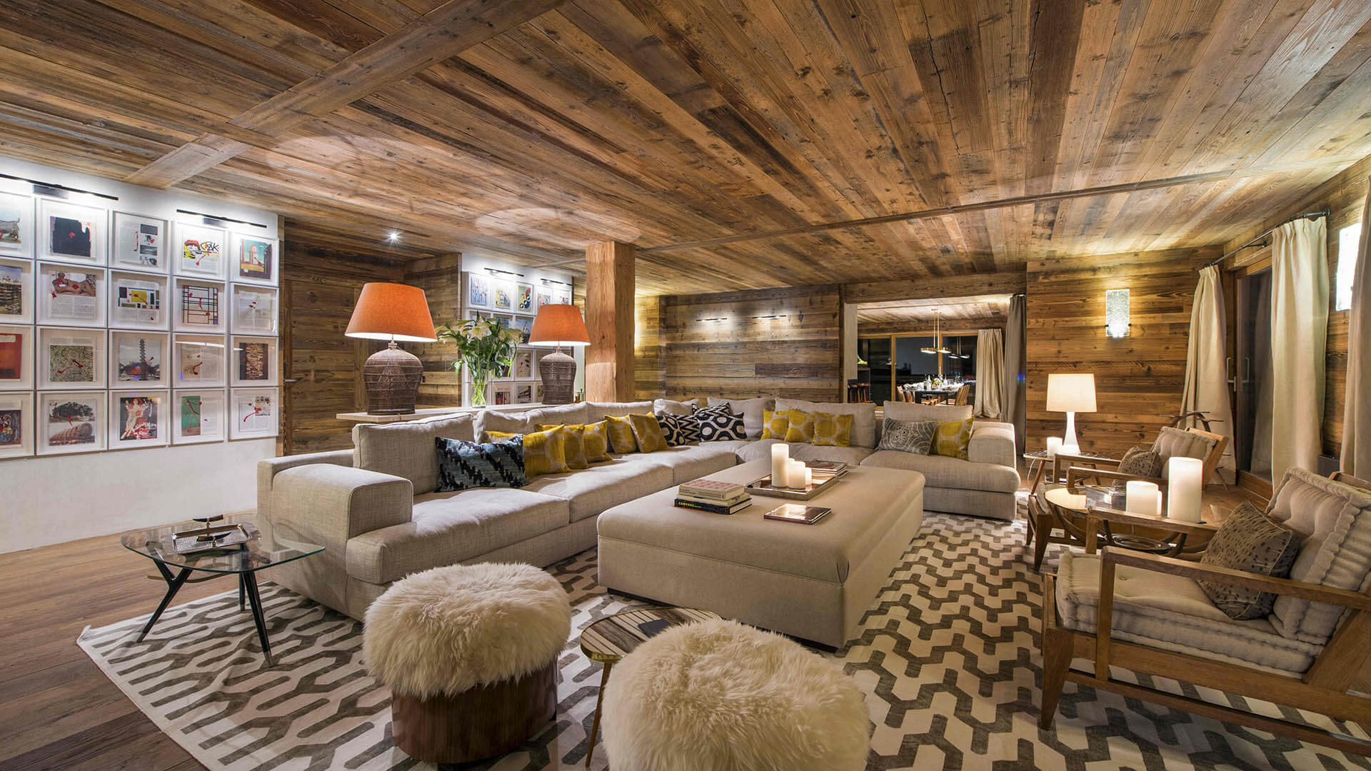 Verbier Location Chalet Luxe Vita Séjour 3