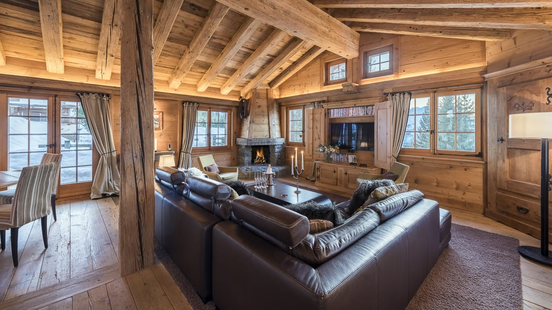 Verbier Location Chalet Luxe Vitalis Coin Tv