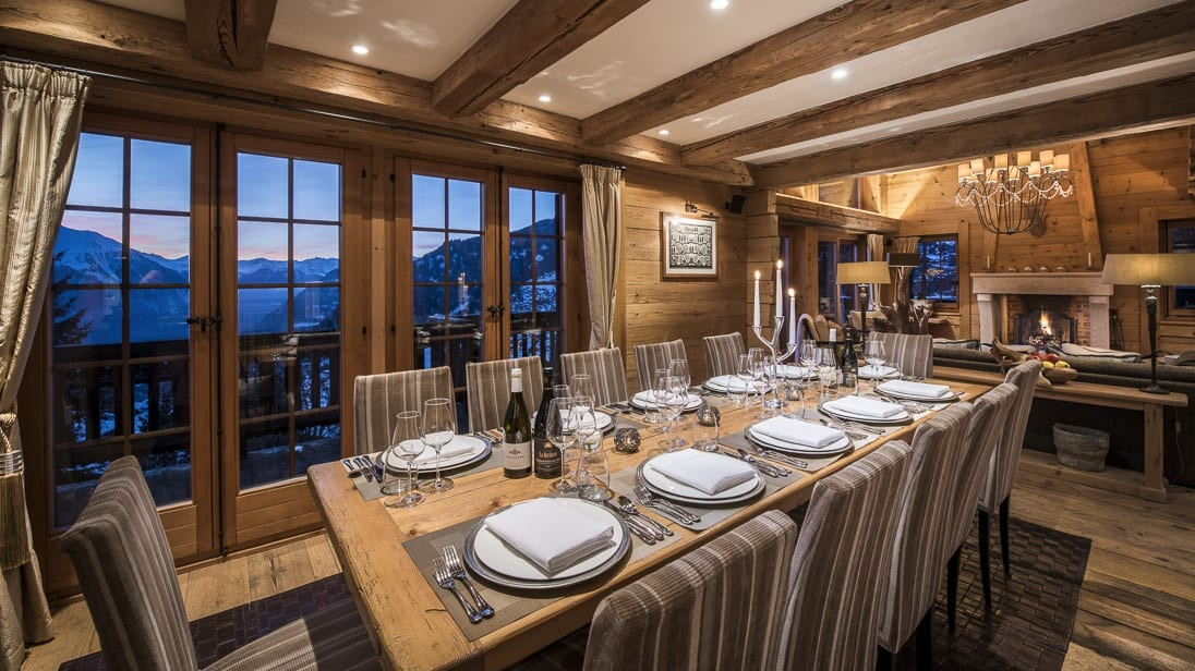 Verbier Location Chalet Luxe Vitalis Salle A Manger 