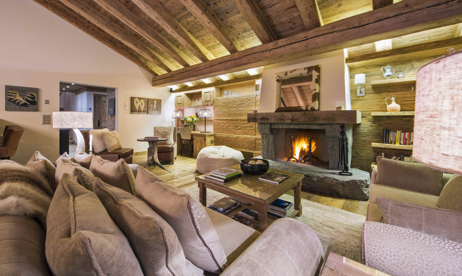 Verbier Location Chalet Luxe Vitola Salon 5