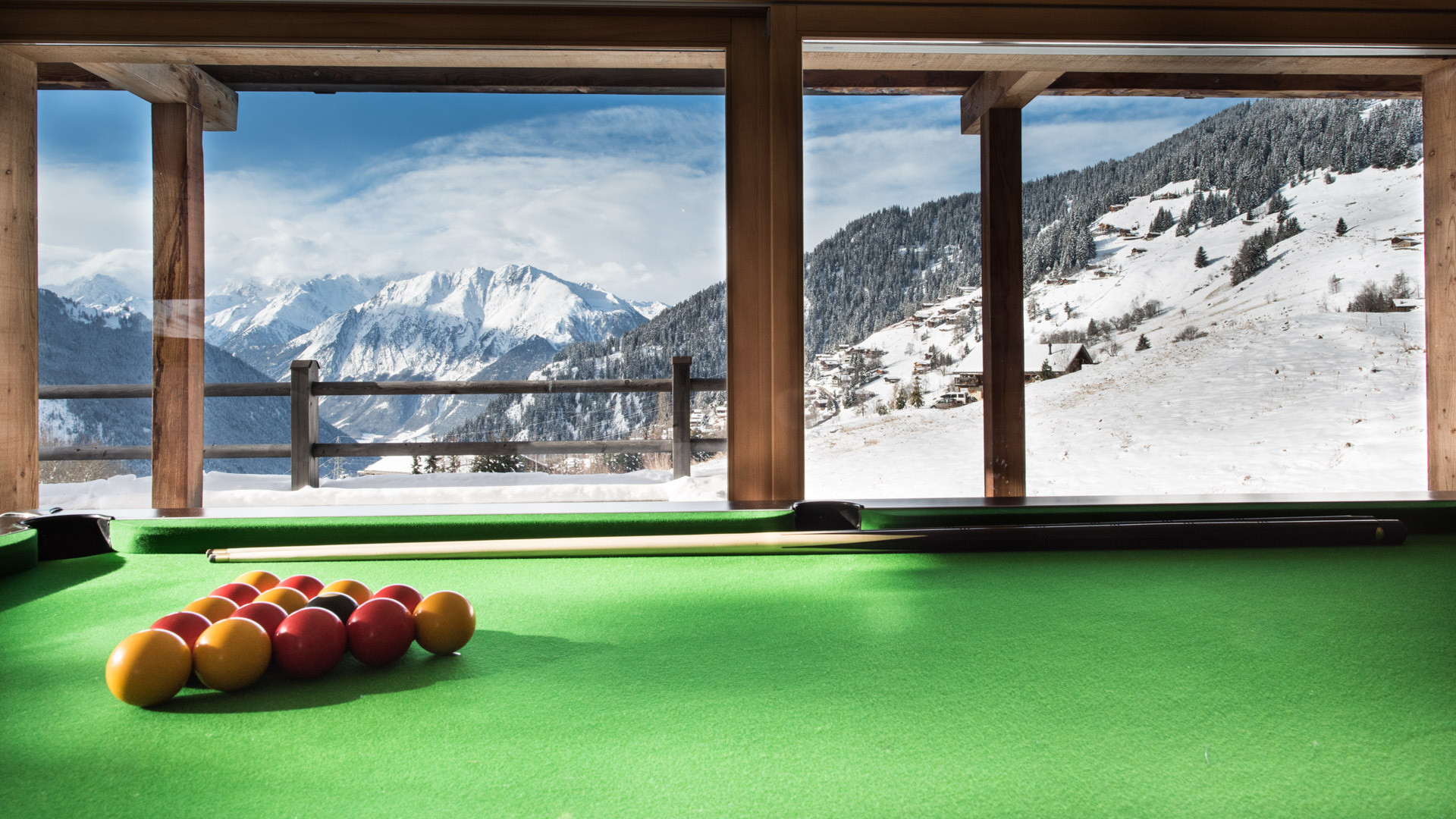 Verbier Location Chalet Luxe Vitulis Billard