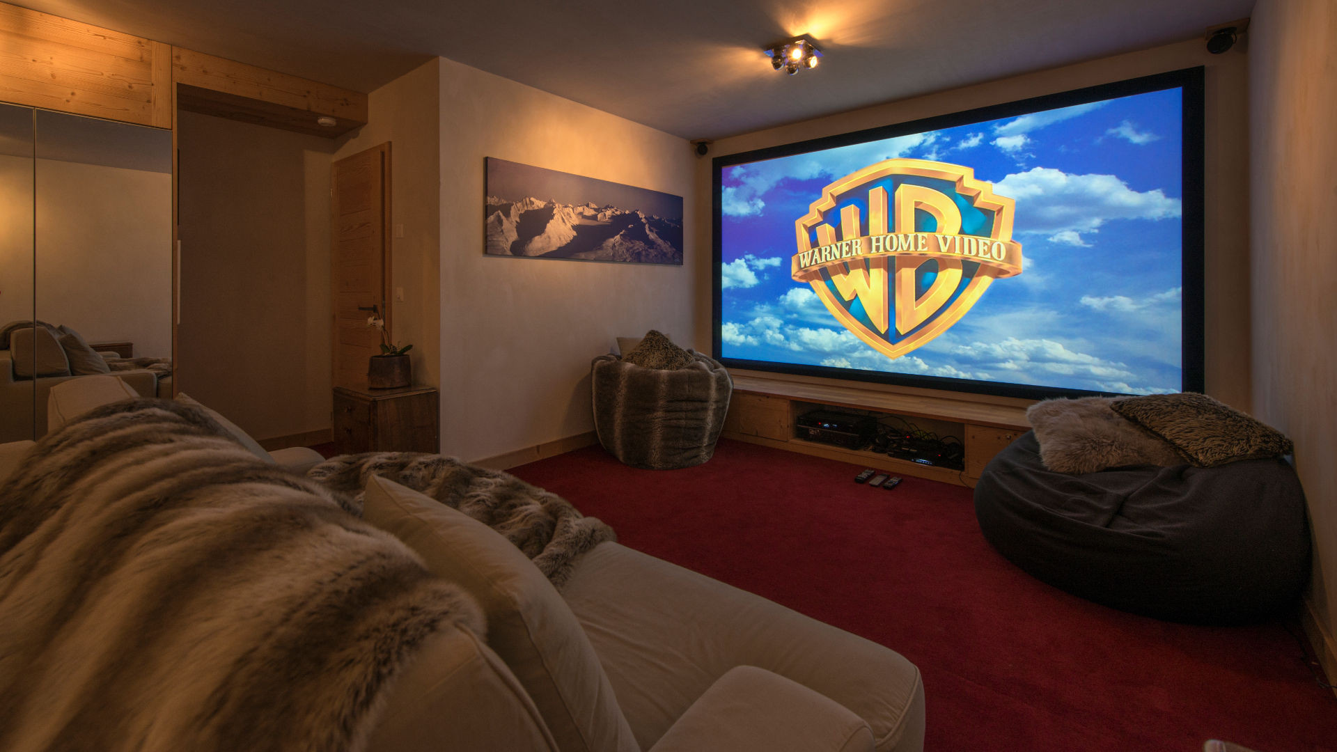 Verbier Location Chalet Luxe Vitulis Cinéma