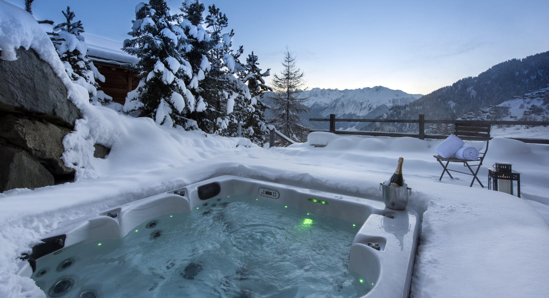 Verbier Location Chalet Luxe Vitulis Jacuzzi 