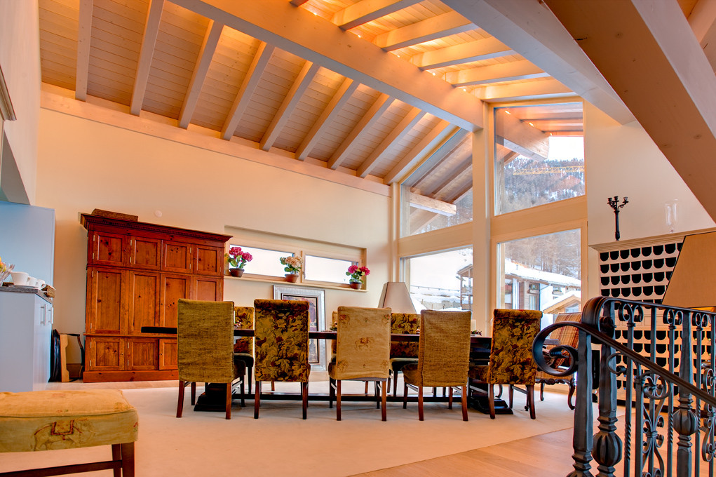 Zermatt Location Chalet Luxe Zairite Salle A Manger 1