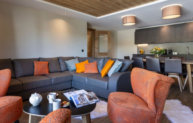 Alpe D’Huez Luxury Rental Appartment Amarua Living Room