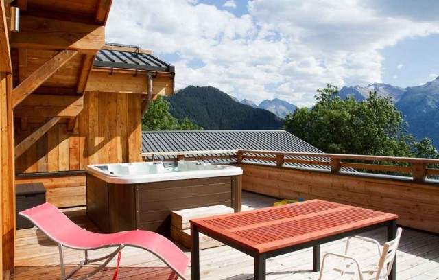 Alpe d'Huez Location Chalet Luxe Novableu Terrasse