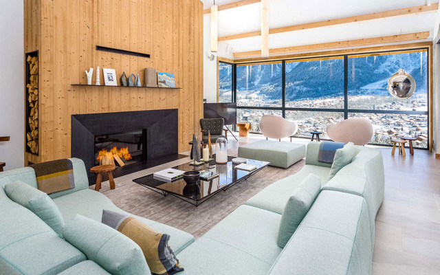 Chamonix Location Chalet Luxe Saphira Séjour 