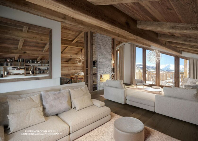 Courchevel 1300 Location Chalet Luxe Talire Salon 