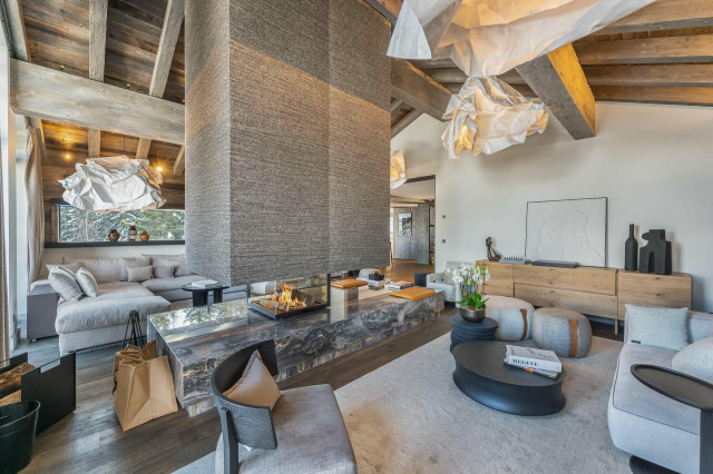 Courchevel 1550 Location Chalet Luxe Niulie Salon