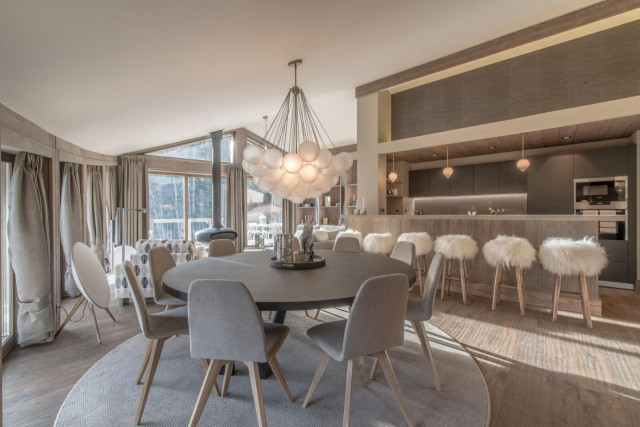Courchevel 1550 Location Chalet Luxe Niulio Salle A Manger 
