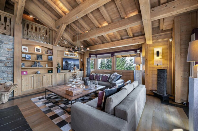 Courchevel 1850 Location Chalet Luxe Cesarium Salon 