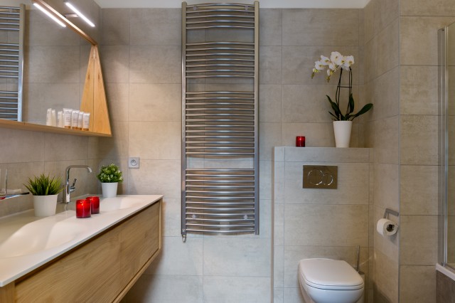 Les Gets Location Appartement Dans Résidence Luxe Anrochu Salle De Bain