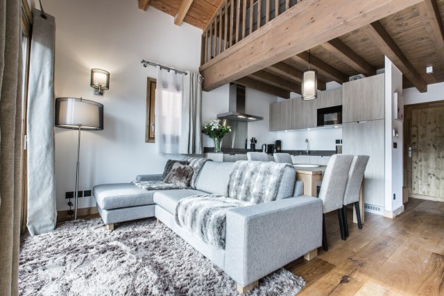 Les Gets Luxury Rental Chalet Ancalie Living Room