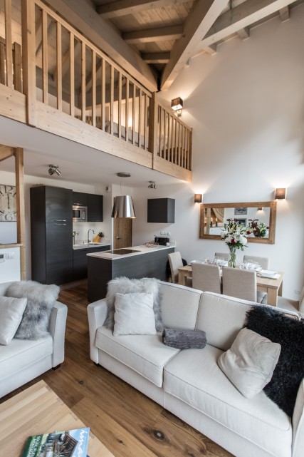 Les Gets Luxury Rental Chalet Anrulle Living Room