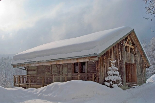 Les Gets Location Chalet Luxe Geigerite Extérieur Hiver