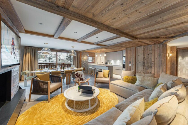 Meribel Location Appartement Luxe Noali Salon 