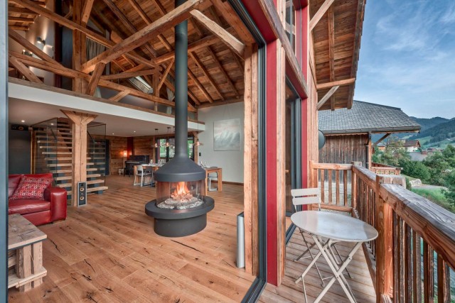 Morzine Luxury Rental Chalet Merliu Living Room