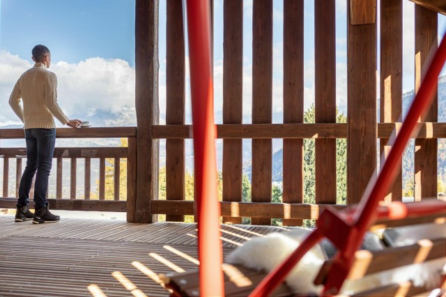 Saint Gervais Les Bains Location Chalet Luxe Gercim Balcon