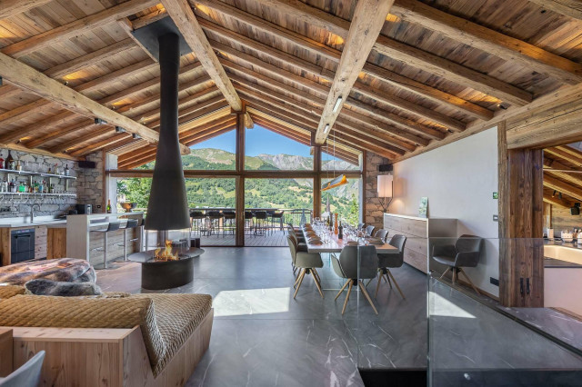 Saint Martin De Belleville Location Chalet Luxe Ipalaz Salon