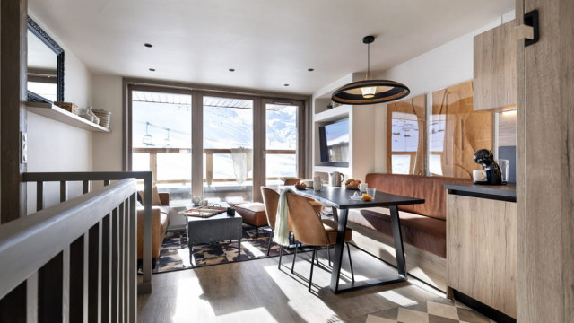 Tignes Location Appartement Dans Résidence  Luxe Inis Salon 