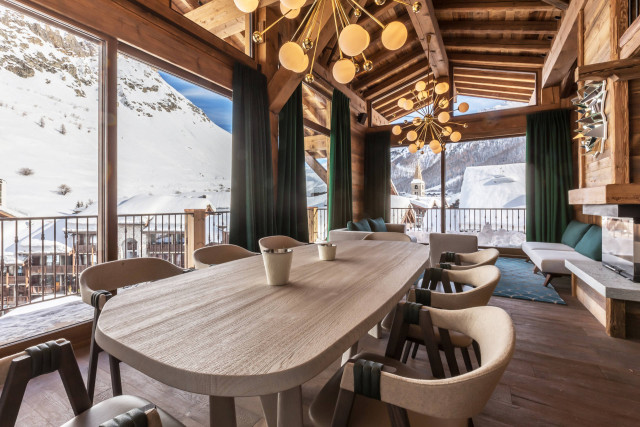 Val D'Isère Location Appartement Dans Résidence Luxe Valcor Séjour