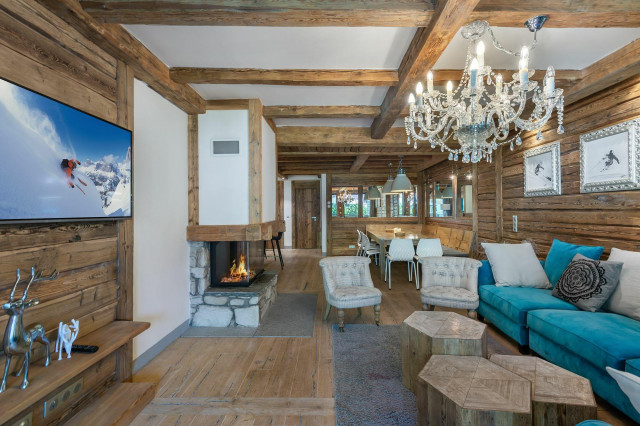 Val D'Isère Location Appartement Luxe Valdiu Séjour