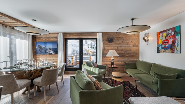 Val d’Isère Location Appartement Luxe Varnite Séjour