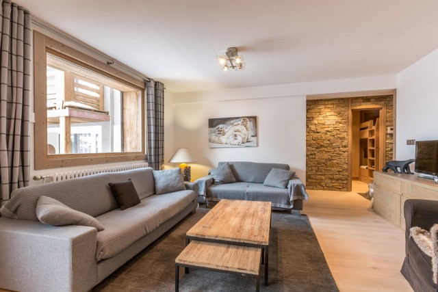 Val d’Isère Luxury Rental Apartment Vaselate Living Area