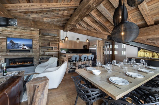 Val d’Isère Location Chalet Luxe Tapizo Salle A Manger