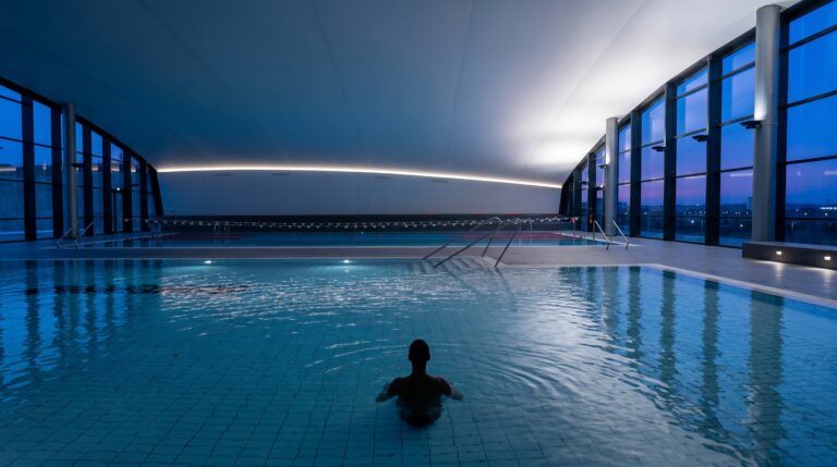 Aquamotion in Courchevel: 15,000m² of indoor wave and climbing wall