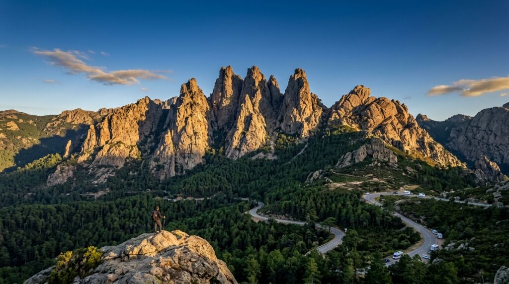Aiguilles de Bavella depuis Porto-Vecchio : col, Trou de la Bombe, canyoning